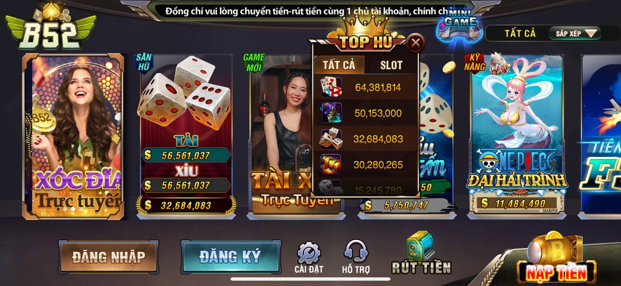 Kể từ khi ra mắt vào năm 2016, B52 Club đã khẳng định vị thế như một sản phẩm của công ty phát triển game danh tiếng. Ban đầu, nền tảng chỉ cung cấp một số trò chơi cơ bản như Tiến Lên Miền Nam, Phỏm và Xì Tố.